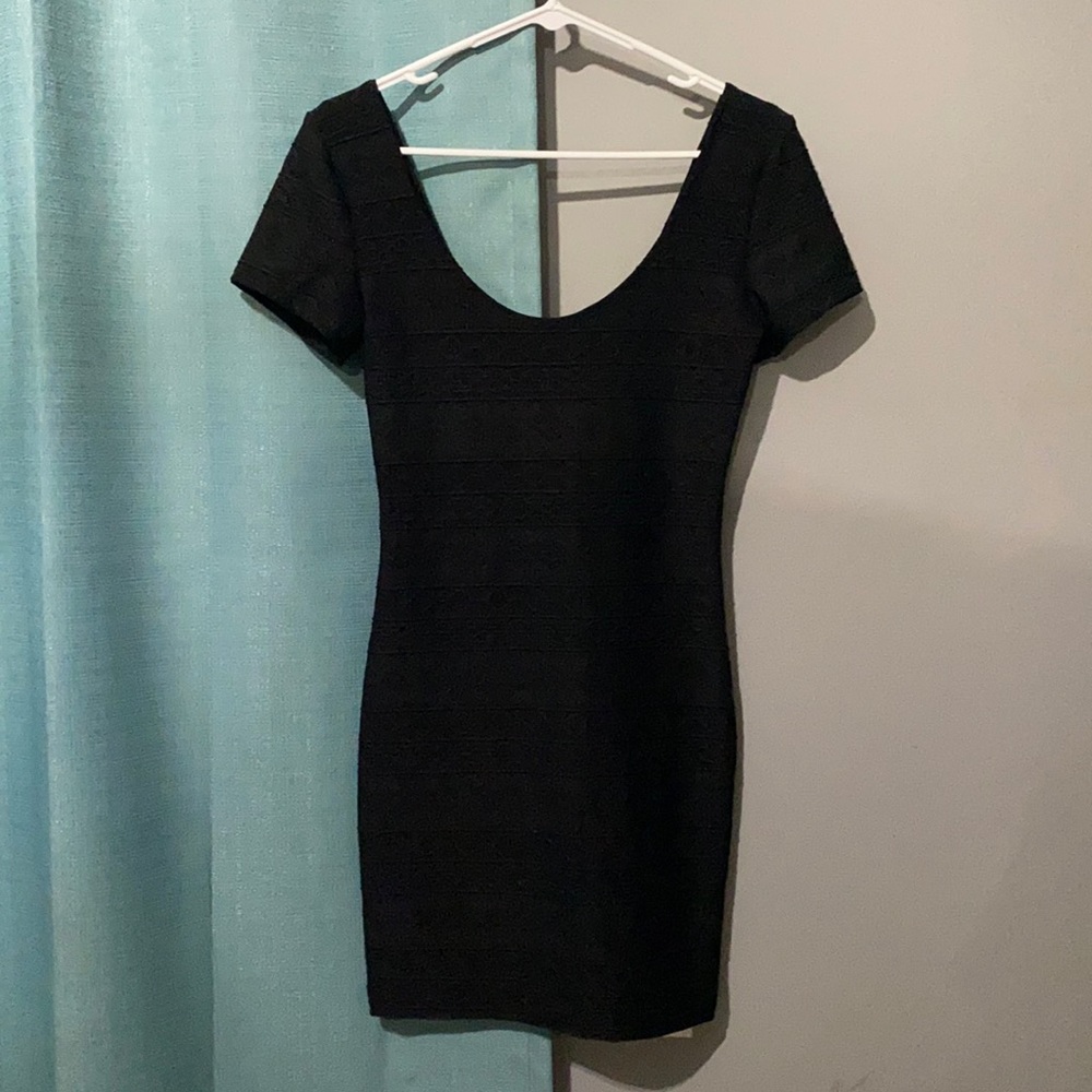 Slick Black Cocktail Dress, Size Small
